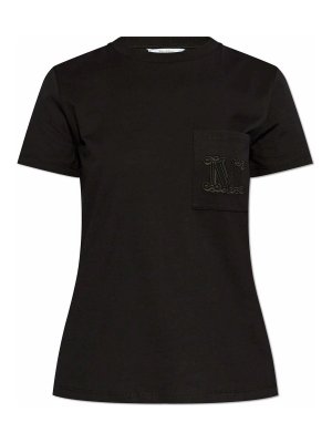 Max Mara: T-shirts - T-Shirt - Schwarz