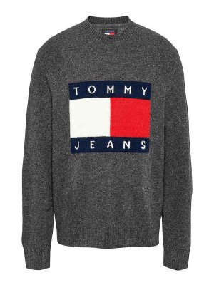 TOMMY HILFIGER: Sweatshirts und Pullover - Bootcut Jeans - Grau