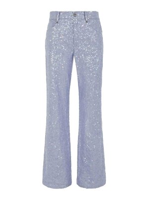 P.A.R.O.S.H.: bootcut jeans - Five-Pocket Blue Cotton Jeans