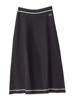 KARL LAGERFELD: Knee length skirts & Midi - Elegant Knit Skirt