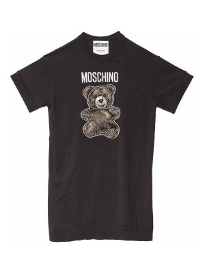 MOSCHINO: knee length dresses - Orsetto Adrian shirt dress