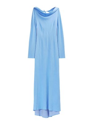 MOSCHINO JEANS: maxi dresses - Long crack dress
