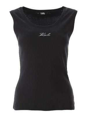 KARL LAGERFELD: トップス＆タンクトップ - トップ/タンクトップ - 黒