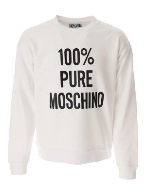 MOSCHINO: スウェット＆セーター - スウェットシャツ/セーター - 白