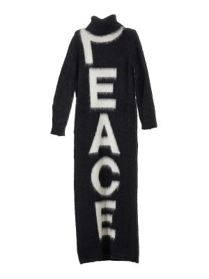 MOSCHINO: boat necks - Long knitted dress