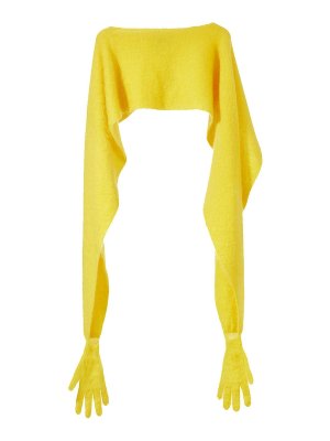 MOSCHINO: Gants - Gants - Jaune