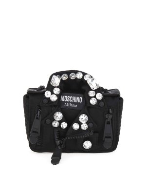 MOSCHINO: cross body bags - Carlyne Biker Bag