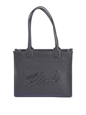 KARL LAGERFELD: borse a tracolla - K/Square Mediumtote Grainy