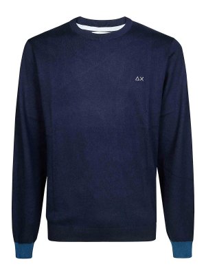 SUN 68: boat necks - Blue pullover