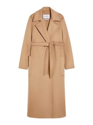 ブルゾン Max Mara Roseto Midi Coat In Alpaca And Wool Camel S Max Mara Roseto alpaca and wool coat S Max Mara