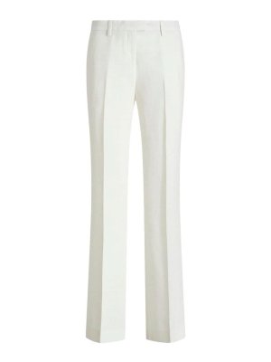 パンツ PATOU Women Pants TR0450074001W White Patou Large Belt Trousers - White - Women | TR0450074001W