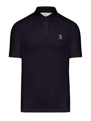 BRUNELLO CUCINELLI: polo shirts - Piquet Polo With Logo