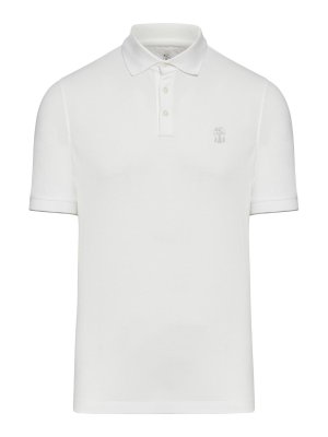 BRUNELLO CUCINELLI: Poloshirts - Poloshirt - Weiß