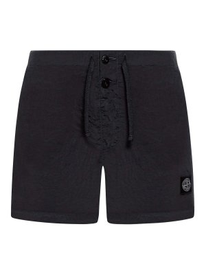 STONE ISLAND: 水着 - スイムショーツ/スイムトランクス - 黒