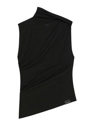 Courreges: Tops und Tank Tops - Top - Schwarz