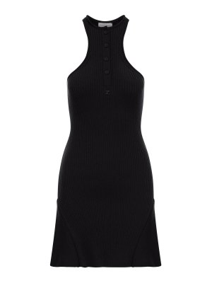 Courreges: short dresses - Ribbed Mini Dress