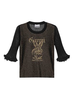 GANNI: Tops und Tank Tops - Top - Schwarz