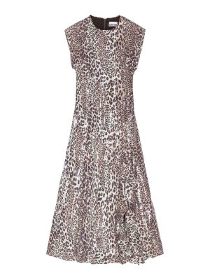 GANNI: ニーレングスドレス - 膝丈ドレス - マルチカラー