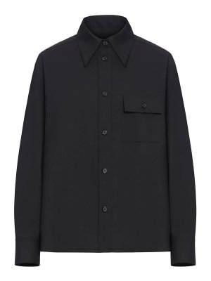 KHAITE: shirts - Yatty Shirt In Tropical Wool