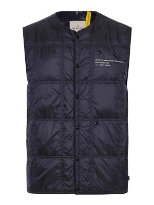 MONCLER: Chalecos - Chaleco - Azul