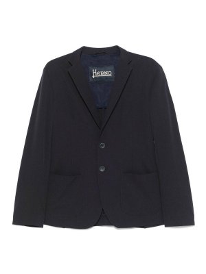 HERNO: Vestes de costume - Blazer - Bleu Foncé