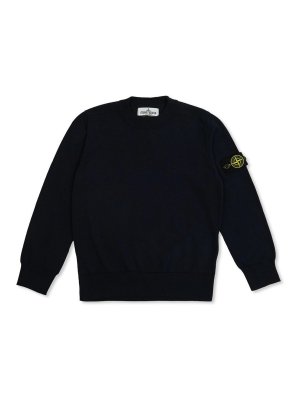 Stone Island Junior: crew necks - Compass-Badge Cotton Sweater