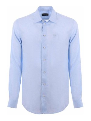 EMPORIO ARMANI: shirts - Linen Shirt
