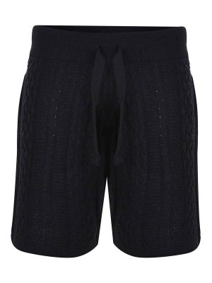 FAMILY FIRST: トラウザーショーツ - ショートパンツ - 黒