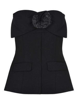 Self Portrait: Tops und Tank Tops - Top - Schwarz