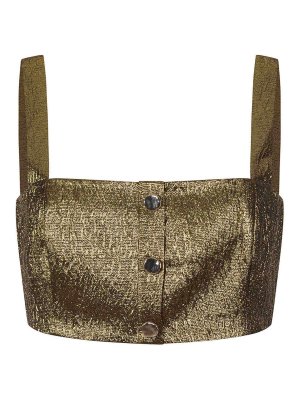 Self Portrait: Tops und Tank Tops - Top - Gold