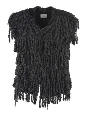 ALYSI: Gilets tricot - Gilet - Gris