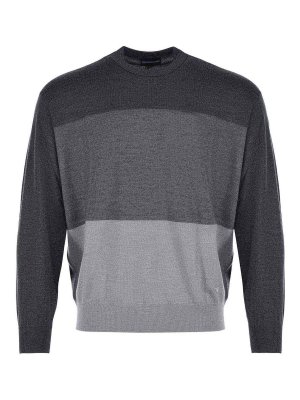 EMPORIO ARMANI: crew necks - Sweater In Virgin Wool