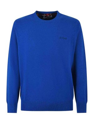 MC2 SAINT BARTH: Strickpullover mit Rundhalsausschnitt - Rundhalspullover - Blau