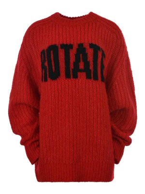 ROTATE Birger Christensen: クルーネック - クルーネック - 赤