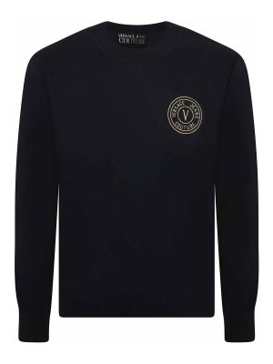 VERSACE JEANS: Sweatshirts und Pullover - Bootcut Jeans - Schwarz