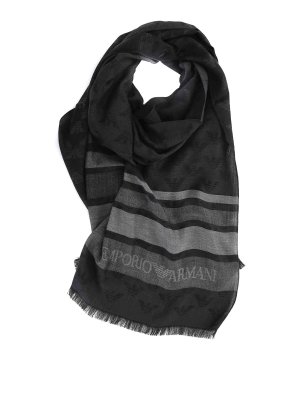 EMPORIO ARMANI: Schals - Schal - Schwarz