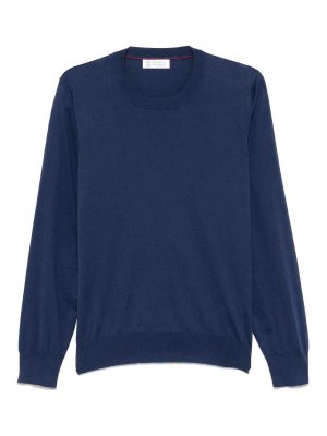 BRUNELLO CUCINELLI: Pull col rond - Pull Col Rond - Bleu