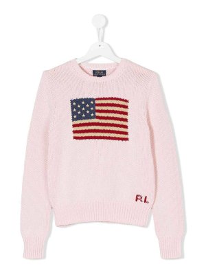 RALPH LAUREN: Suéteres con cuello pico - Suéter Cuello Redondo - Rosado