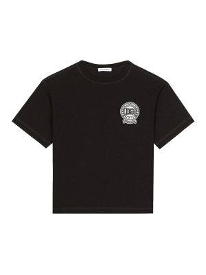 Dolce & Gabbana Jr: Camisetas - Camiseta - Negro
