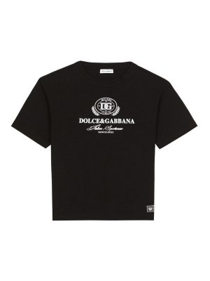 Dolce & Gabbana Jr: Camisetas - Camiseta - Negro