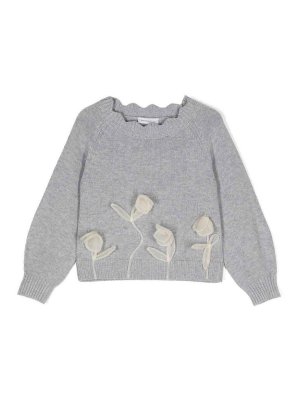 MONNALISA: クルーネック - クルーネック - グレー