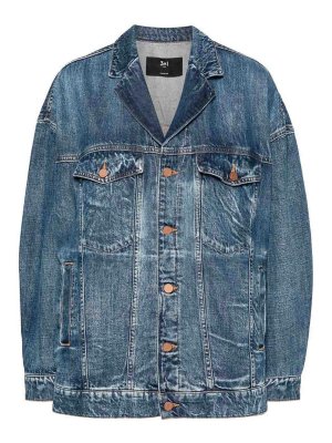 3X1: Vestes en denim - Blazer - Délavé