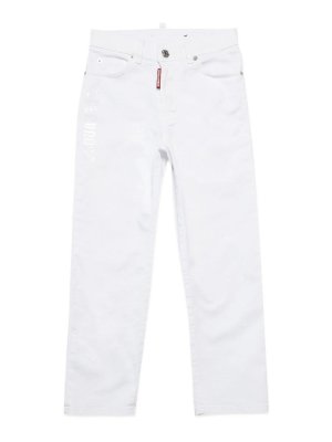 DSQUARED2: Pantalones casual - Pantalón Casual - Blanco