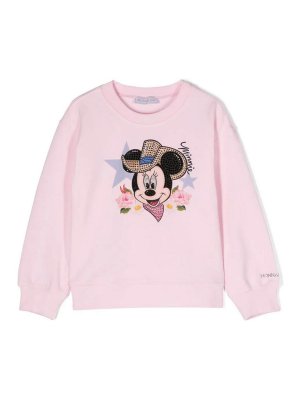 MONNALISA: スウェット＆セーター - スウェットシャツ/セーター - ピンク