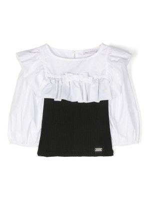 MONNALISA: Tops y camisetas sin mangas - Top - Blanco