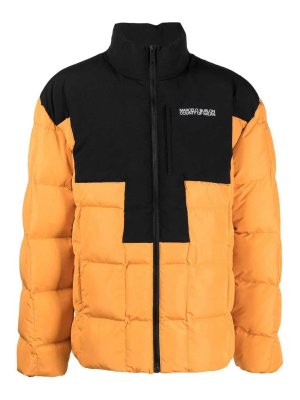 Marcelo Burlon County Of Milan: casual jackets - Logo Cross Block Puffer Jacket