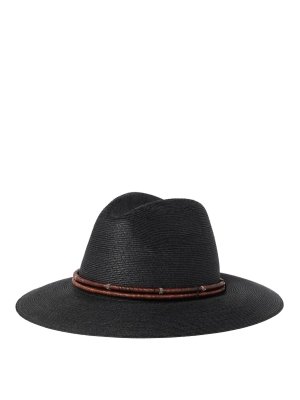 ストローハット MAX MARA RODESIA PANAMA HAT Max Mara Rodesia Straw Panama Hat - Brown