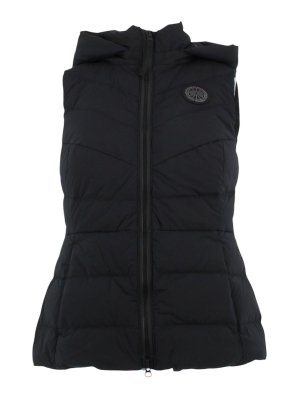 Sacai Nylon Twill Hoodie Vest - Black - Women | 2507677001