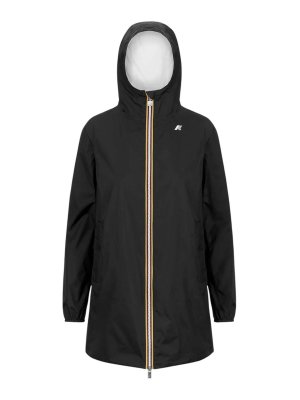 K-WAY: Abrigos semilargos - Abrigo Midi - Negro