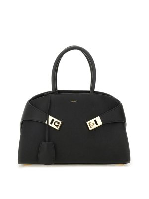 FERRAGAMO: トートバッグ - トートバッグ - 黒